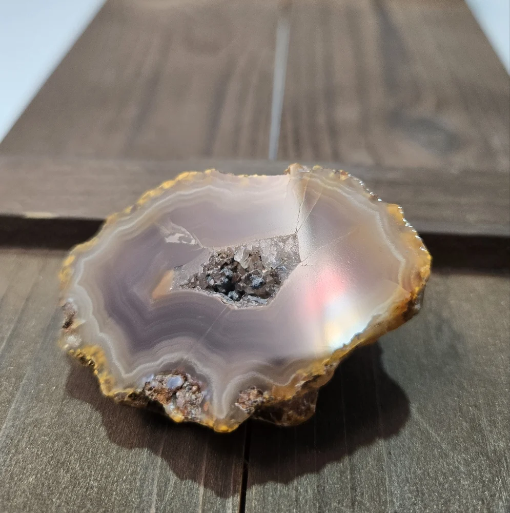 Coyamito Purple Lace Crystal Agate Laguna Mexico - Picture 3 of 14